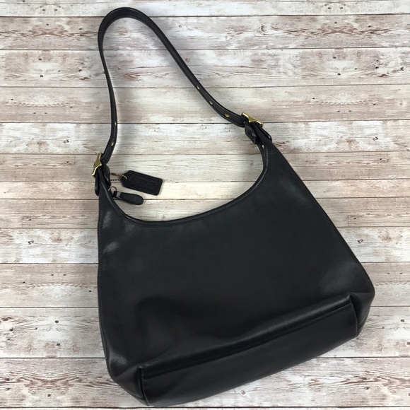 Coach Handbags - COACH | Black Leather Hobo Shoulder Bag